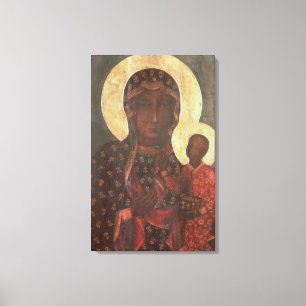 Den svart Madonnaen av Jasna Gora Canvastryck