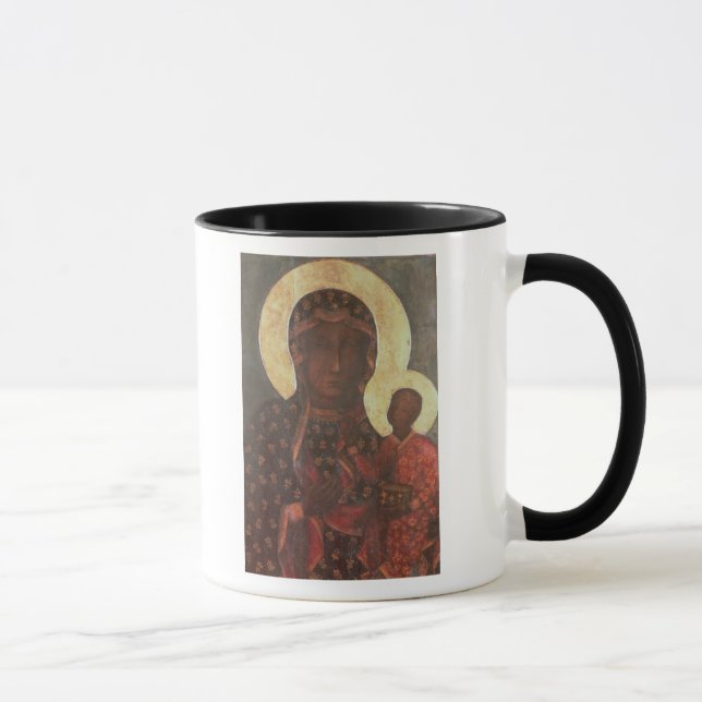 Den svart Madonnaen av Jasna Gora Mugg (Höger)