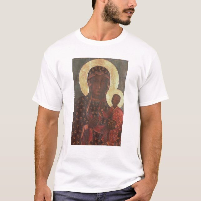 Den svart Madonnaen av Jasna Gora T-shirt (Framsida)