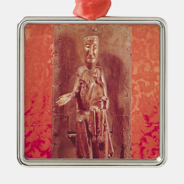 Den svart Madonnaen, Catalan skolar, det 11th Julgransprydnad Metall (Framsidan)