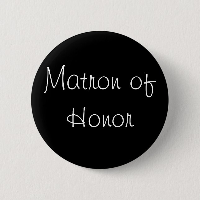 Den svart matronen av heder klämmer fast knapp (Framsida)