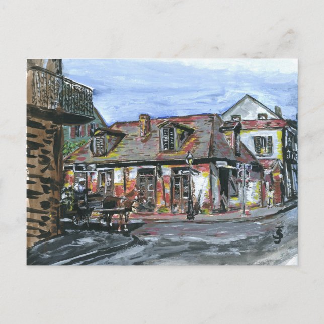 Den svart smeden shoppar, New Orleans Vykort (Framsida)