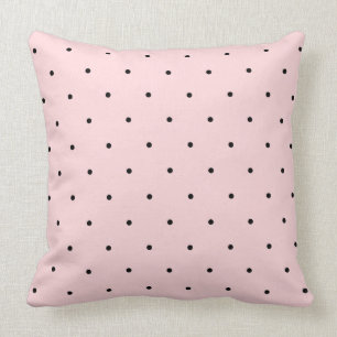 Den svart söten och den rosa polkaen för baby kudde