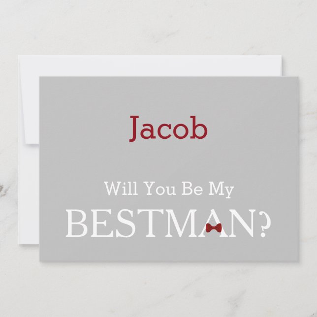 Den svart tavlan ska dig är min Bestman? Inbjudningar (Framsida)