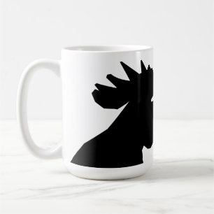 Den svart tuppmuggen kaffemugg