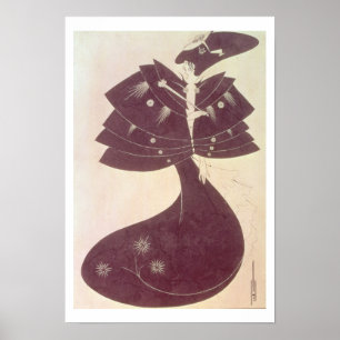 Den svart udden, illustration för den engelska poster