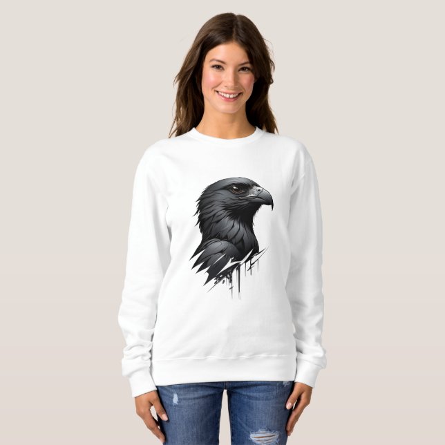 Den svarta Falcon T Shirt (Hel framsida)