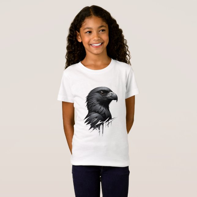 Den svarta Falcon T Shirt (Hel framsida)