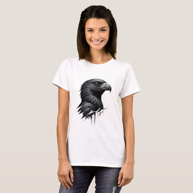 Den svarta Falcon T Shirt (Hel framsida)