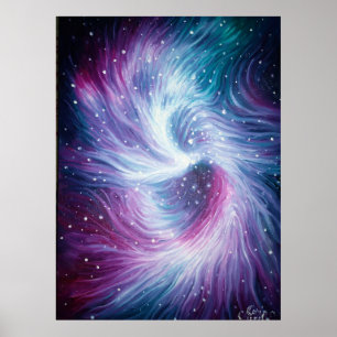 Den svarta hål i centrum av vår galaxi poster