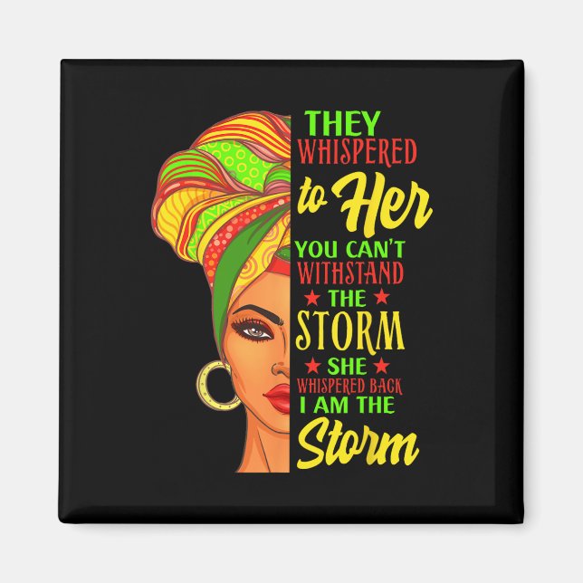 Den svarta historien Afrikas kvinna Afro.. Jag är  Magnet (Framsidan)