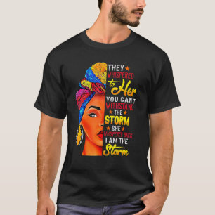 Den svarta historiens månad Afrikas kvinna Afro I T Shirt