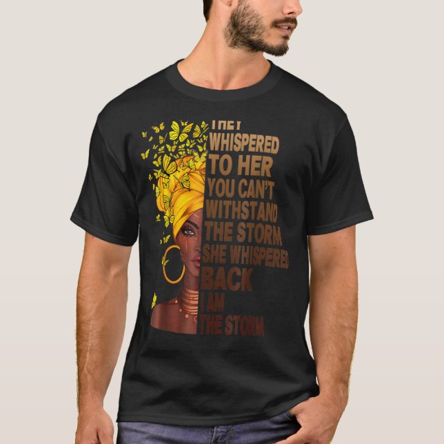 Den svarta historiens månad Afrikas kvinna Afro I  T Shirt (Framsida)