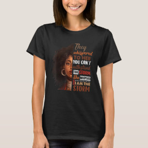 Den svarta historiens månad Afrikas kvinna Afro I T Shirt