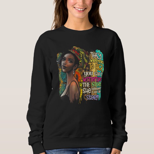 Den svarta historiens månad Afrikas kvinna Afro I  T Shirt (Framsida)