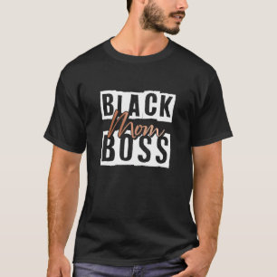 Den svarta historikmånaden Mela för Womens Black M T Shirt