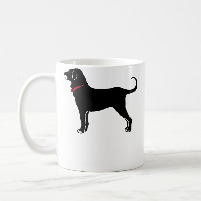 Den svarta hunden kaffemugg (Vänster)