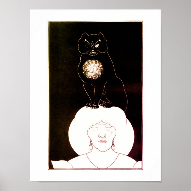 Den svarta katten, Aubrey Beardsley Poster (Framsidan)