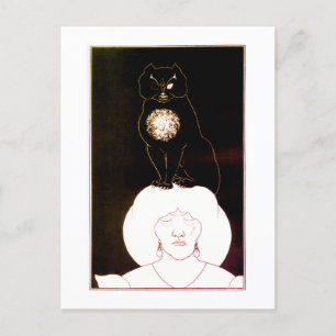 Den svarta katten, Aubrey Beardsley Vykort