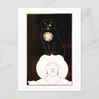 Den svarta katten, Aubrey Beardsley Vykort