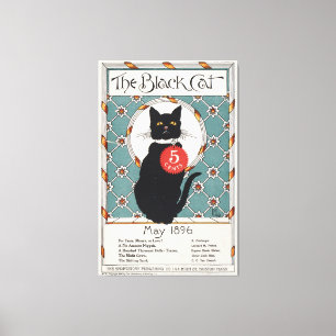 Den svarta katten, maj 1896 canvastryck