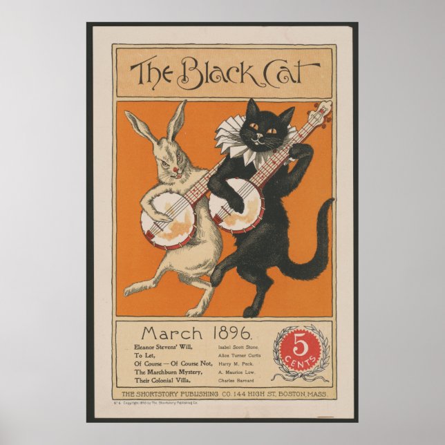 Den svarta katten poster (Framsidan)