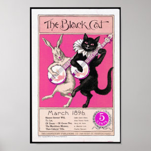 Den svarta katten poster