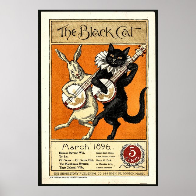 Den svarta katten poster (Framsidan)