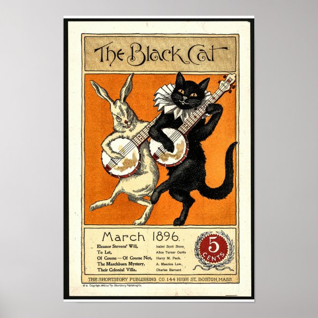 Den svarta katten poster (Framsidan)