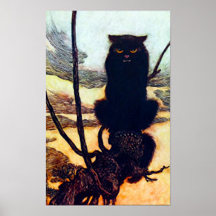 Den svarta katten poster