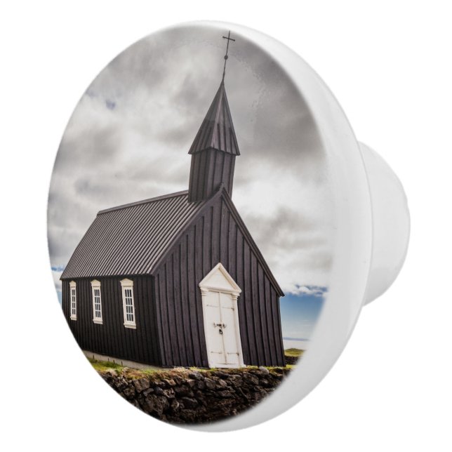 Den svarta kyrkan i Budir, Islandet Knopp (Höger)