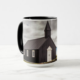 Den svarta kyrkan i Budir, Islandet Mugg