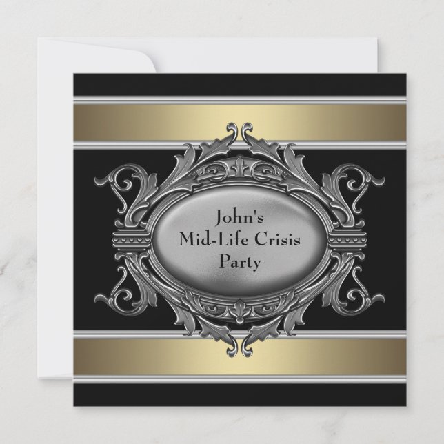 Den svarta medeltidens kris innebär 40 dagar Party Inbjudningar (Framsida)