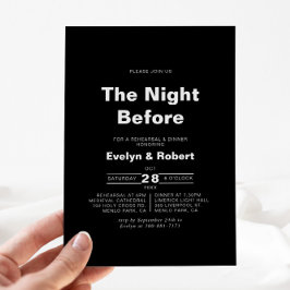 Den svarta natten före repetitionsmiddagen inbjudningar