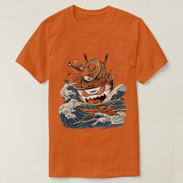 Den svarta Underbaren Ramen T Shirt (Design framsida)