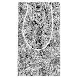 Den svartvita gåvan för blom- tryck 3 hänger lös