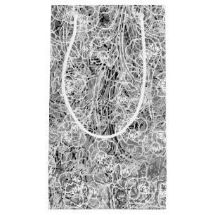 Den svartvita gåvan för blom- tryck 3 hänger lös