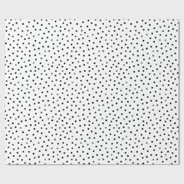 Den svartvita konfettin pricker presentpapper (Platt)