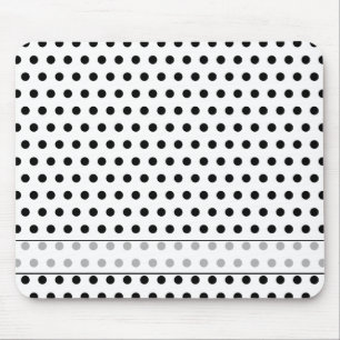 Den svartvita polkaen pricker mönster. Spotty. Musmatta