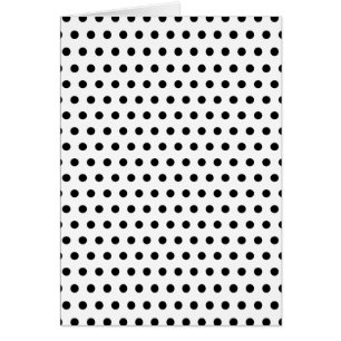 Den svartvita polkaen pricker mönster. Spotty. OBS Kort