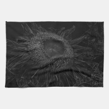 Den svartvita solrosen skissar design