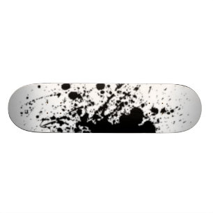 den svartvita splatterskridskon stiger ombord skateboard bräda 21,5 cm