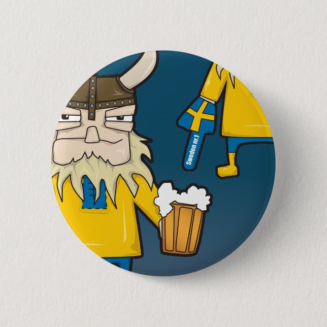 Den svenska Viking fläkten knäppas Knapp (Framsida)