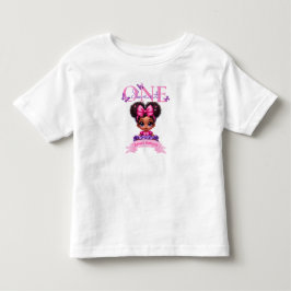 Den svenske en afo Flicka Pastel 1:a födelsedagen T Shirt