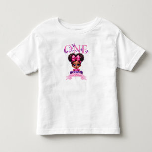 Den svenske en afo Flicka Pastel 1:a födelsedagen T Shirt