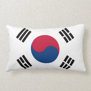 Den sydkoreanska flagga kudder lumbarkudde