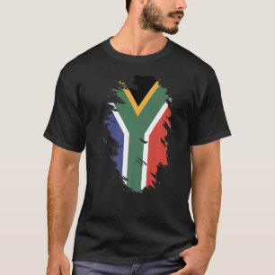 Den sydliga Afrikans nationella Flagga souvenir fö T Shirt