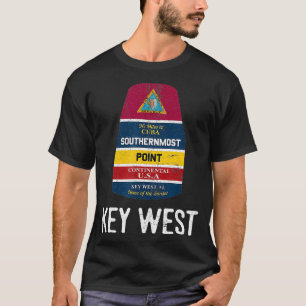Den sydligaste punkten Nyckel West Florida Keys So T Shirt
