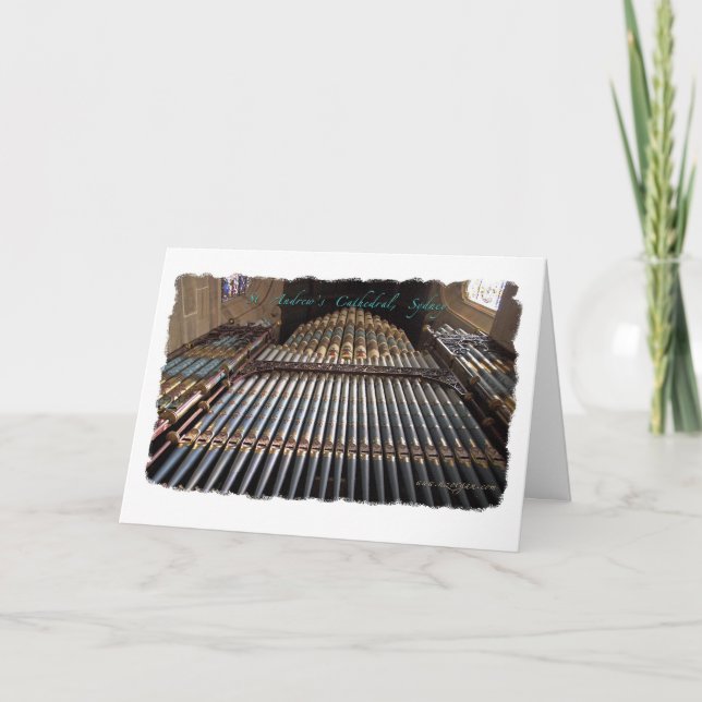 Den Sydney domkyrkan leda i rör Kort (Framsida)
