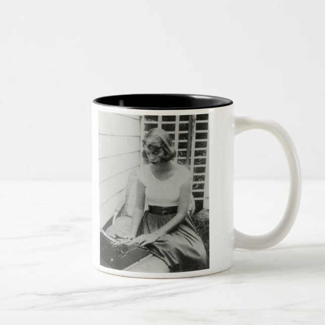 Den Sylvia Plath skrivmaskinen Två-Tonar muggen Två-Tonad Mugg (Höger)